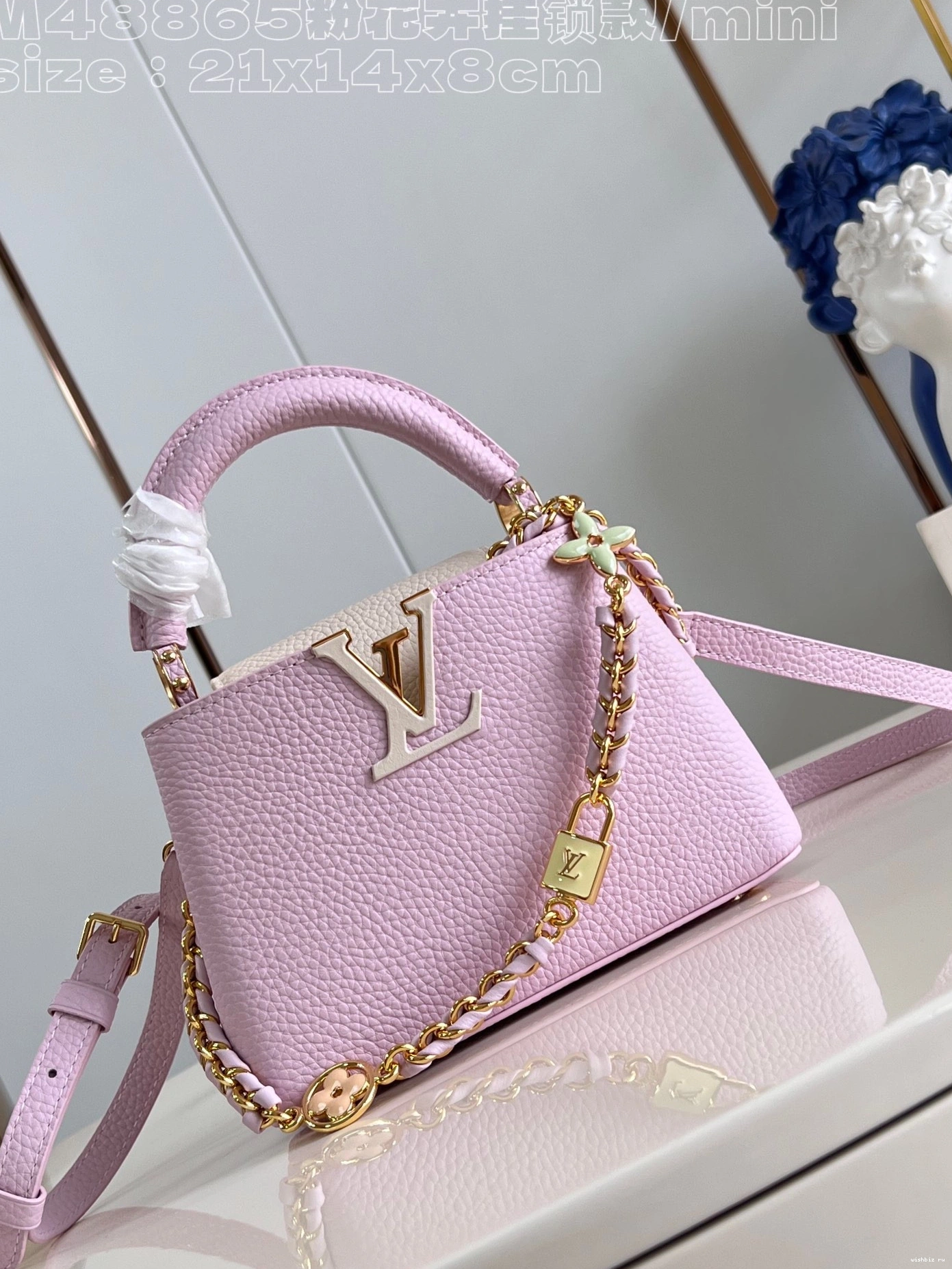 WIS VUITTON MINI-21*14*8CM LOUIS CAPUCINES 0724